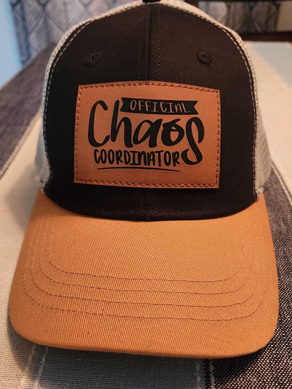 Official Chaos Coordinator Trucker Cap - Black and Tan